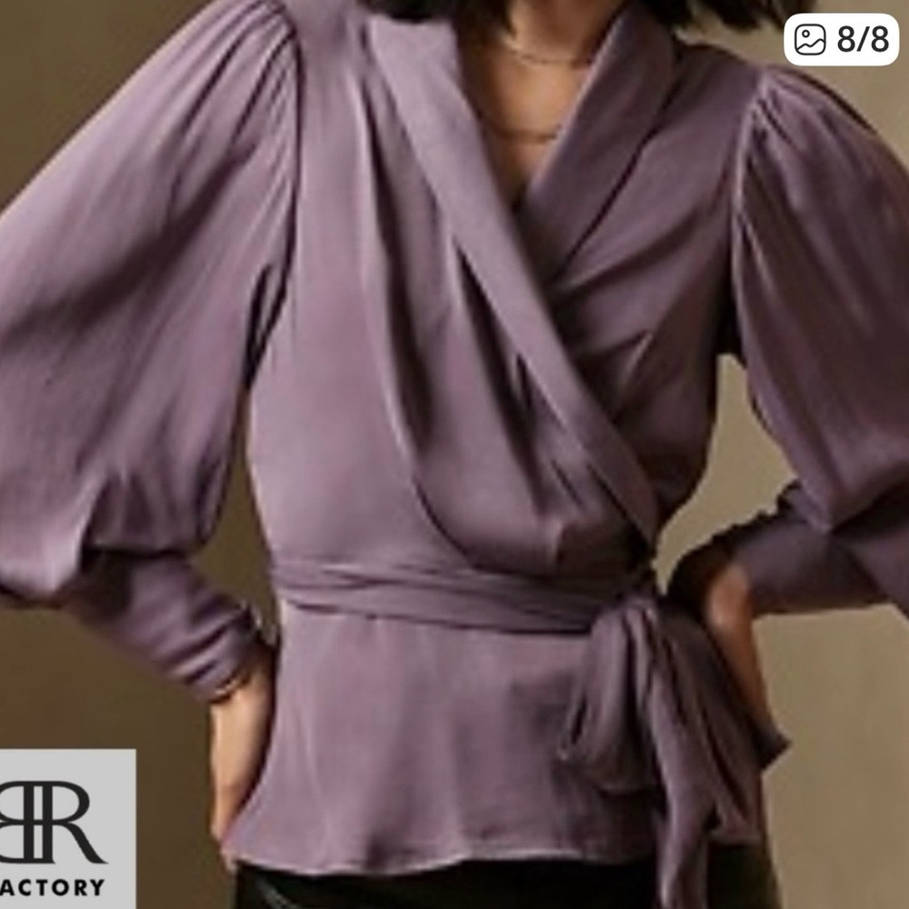 Trending now/ Banana Republic Wrap Blouse- Size L